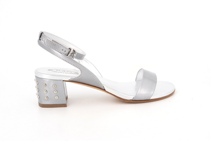 Tods sandales nu pieds diana argent