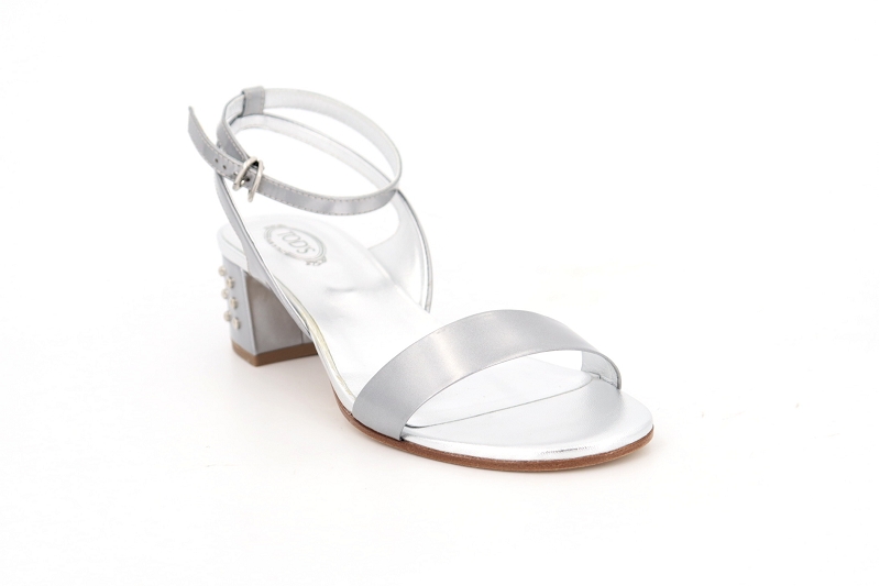 Tods sandales nu pieds diana argent8624301_2