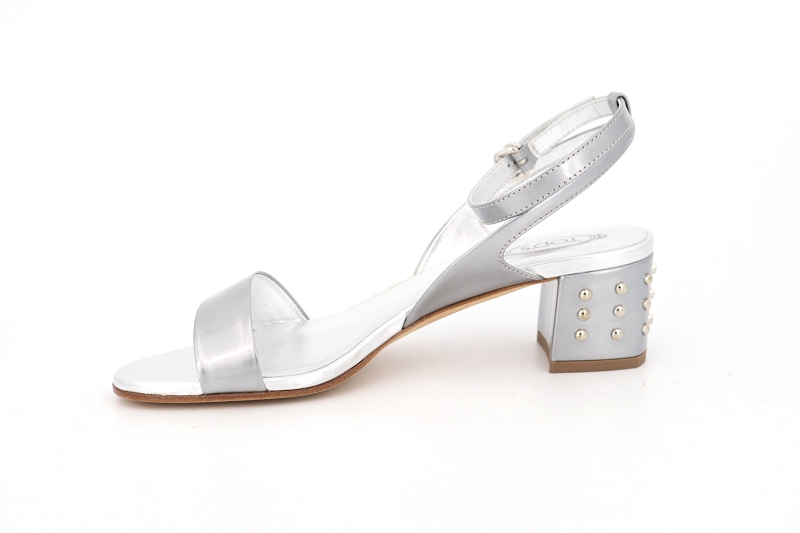 Tods sandales nu pieds diana argent8624301_3