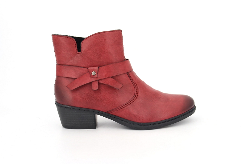 Rieker boots et bottines berthe bordeaux