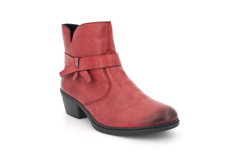 Rieker boots et bottines berthe bordeaux8626301_2