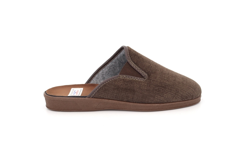 La vague chaussons pantoufles suite marron