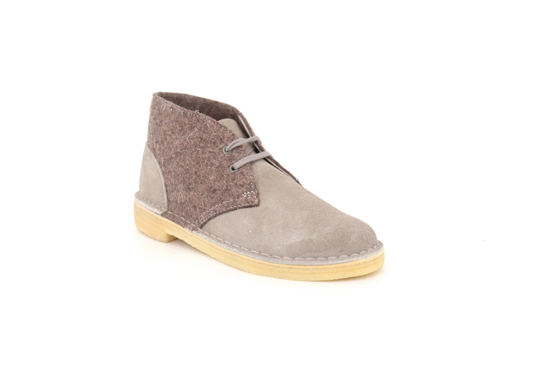 Clarks boots et bottines desert boot gris8648201_2