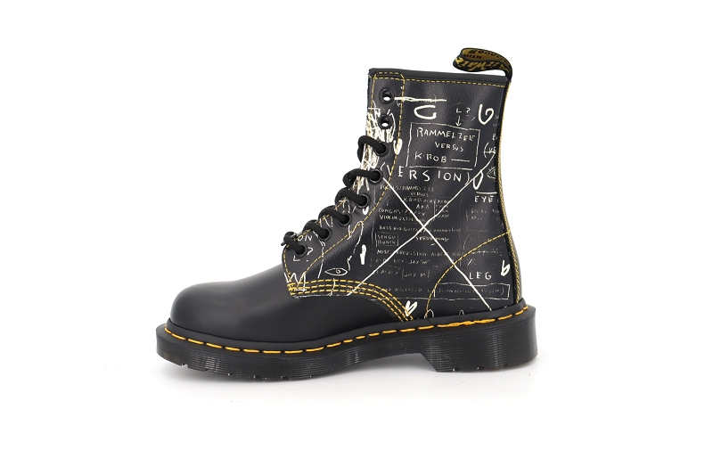 Doc martens boots et bottines basquiat noir8662801_3