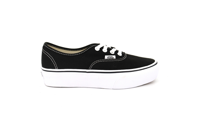 Vans baskets authentic plateforme noir