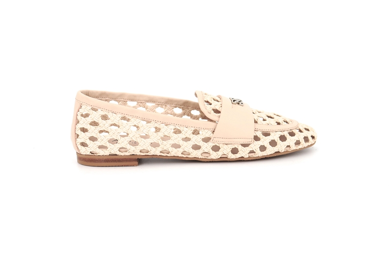 Casadei mocassins moc raffia beige