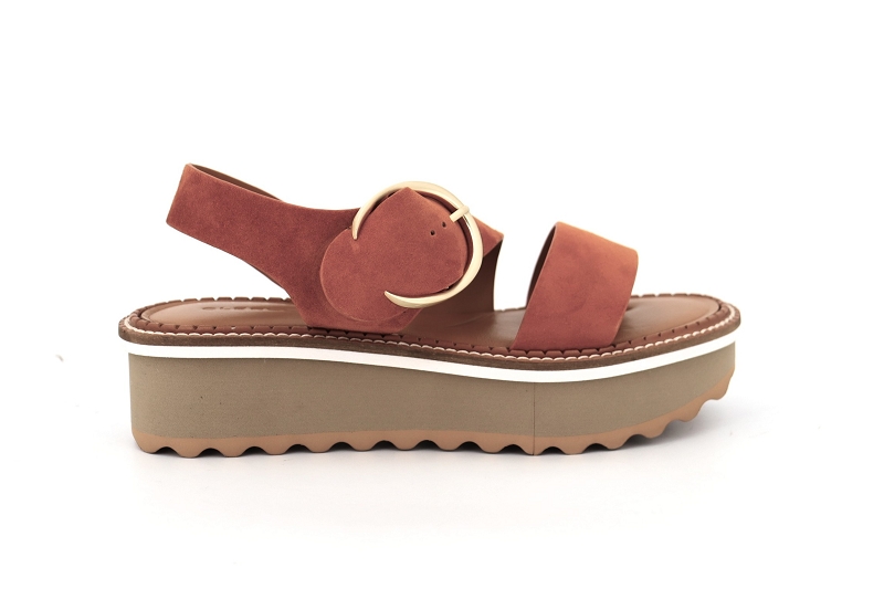 Clergerie sandales nu pieds finley marron