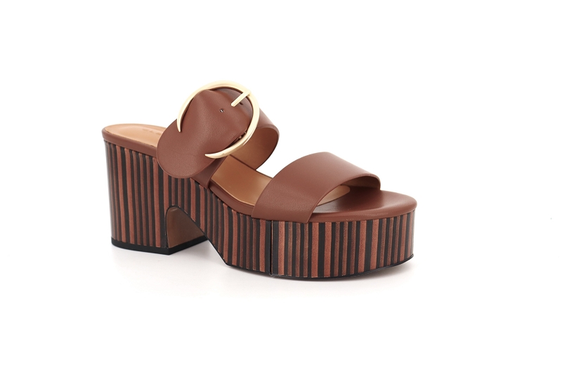 Clergerie mules et sabots chance marron9029701_2