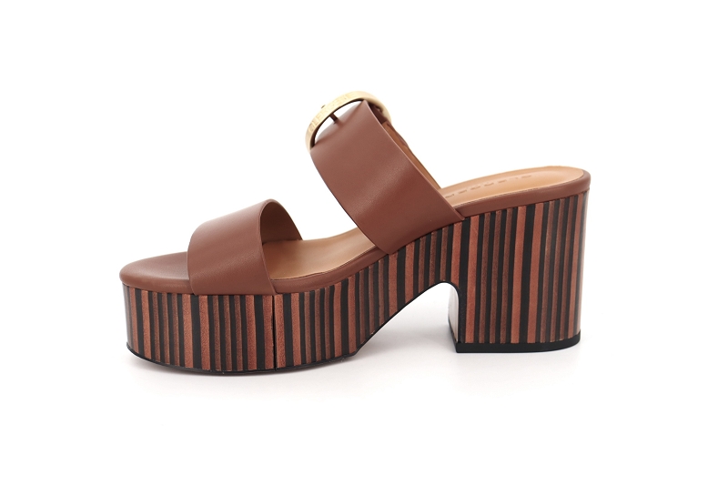 Clergerie mules et sabots chance marron9029701_3