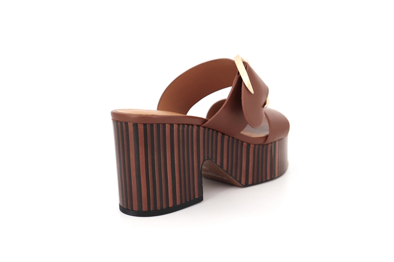 Clergerie mules et sabots chance marron9029701_4