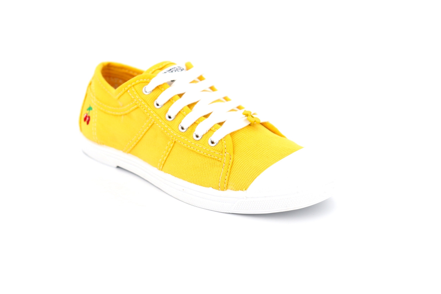 Rue de la Chaussure Le temps des cerises baskets basic 02 jaune