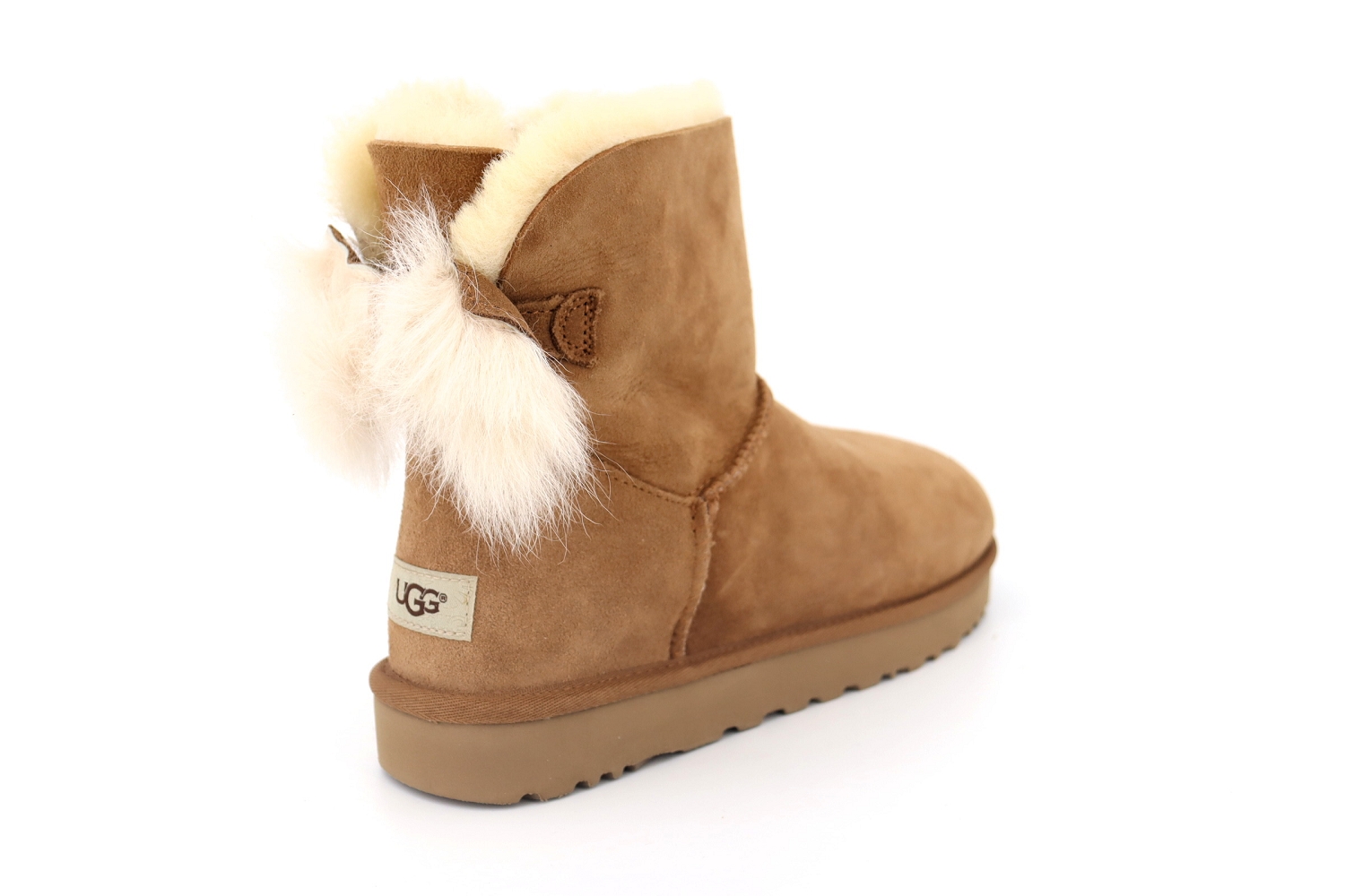 Fluff bow hot sale mini ugg