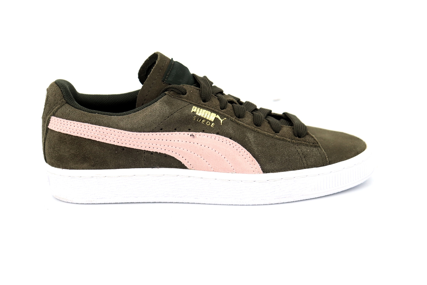 Rue de la Chaussure Puma baskets 355462 suede classic for night vert femme