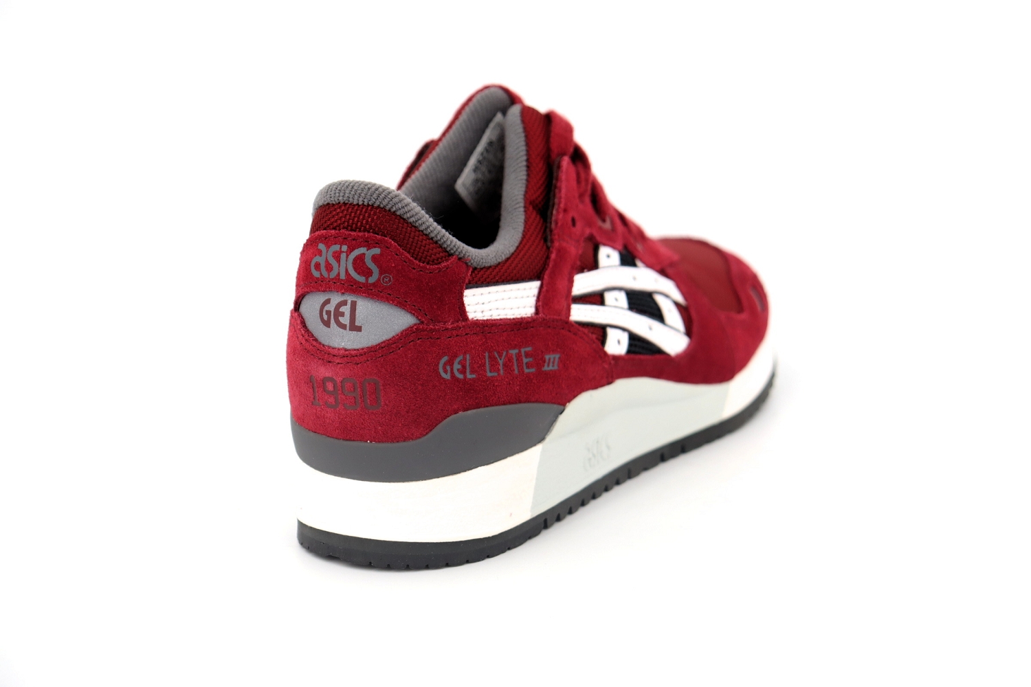 Rue de la Chaussure Asics baskets h5z2n gel lyte iii bordeaux homme